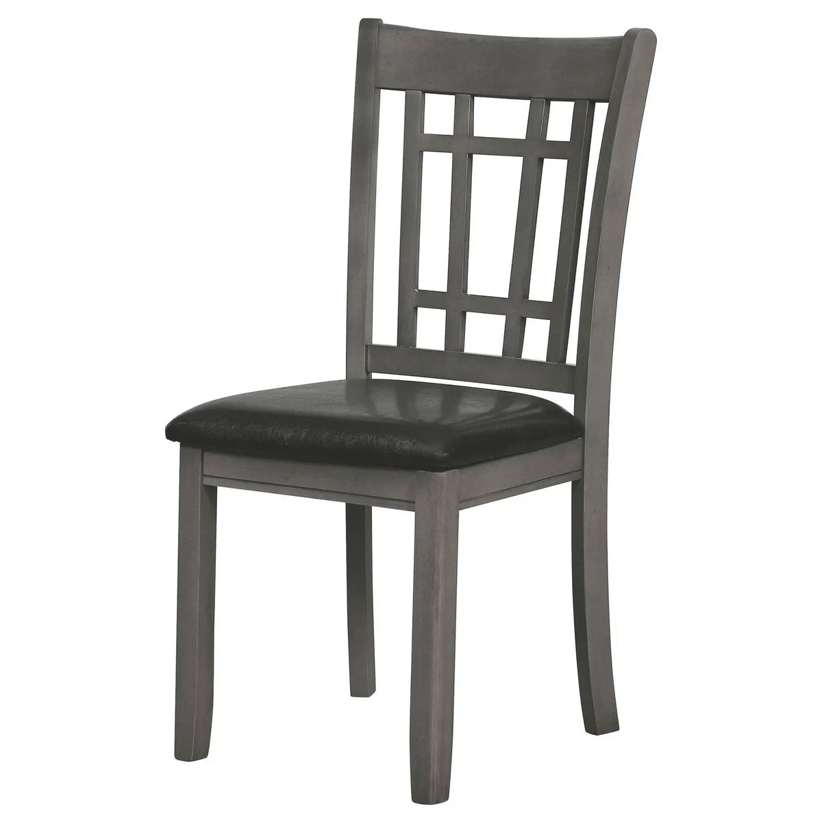 Lavon Wood Dining Side Chair Black and Medium Grey (Set of 2) | 18.5 x 21.25 x 38.25 in | Wood | Dining Room