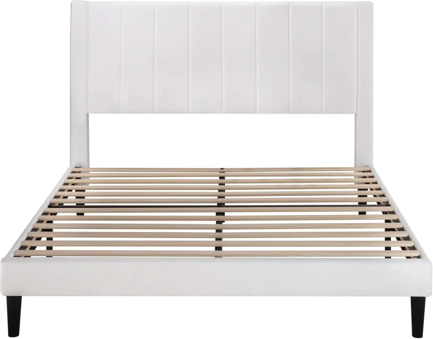 Queen Velvet Upholstered Bed Frame With Tufted Headboard from PriceLows™