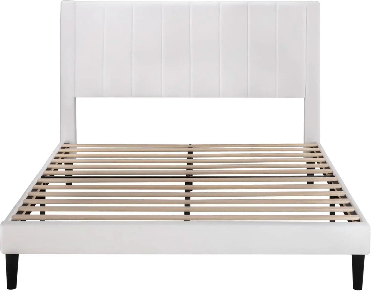 Queen Velvet Upholstered Bed Frame With Tufted Headboard from PriceLows™