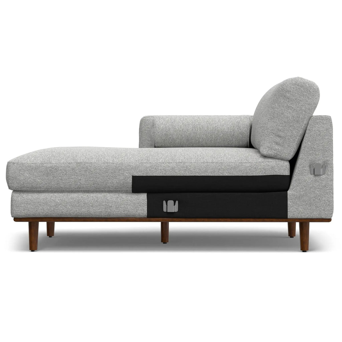 Morrison Upholstered Sectional Sofa | Genuine Aniline Leather | Chaise Cushions | 102.2 Inch Length
