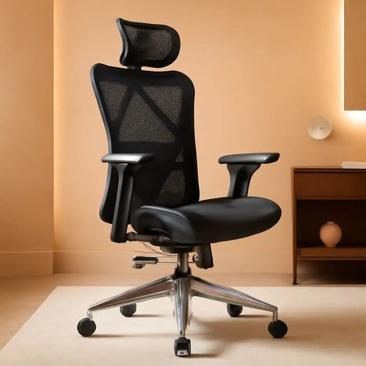 Ergonomic Mesh Office Chair With Adjustable Headrest And Lumbar Support from PriceLows™