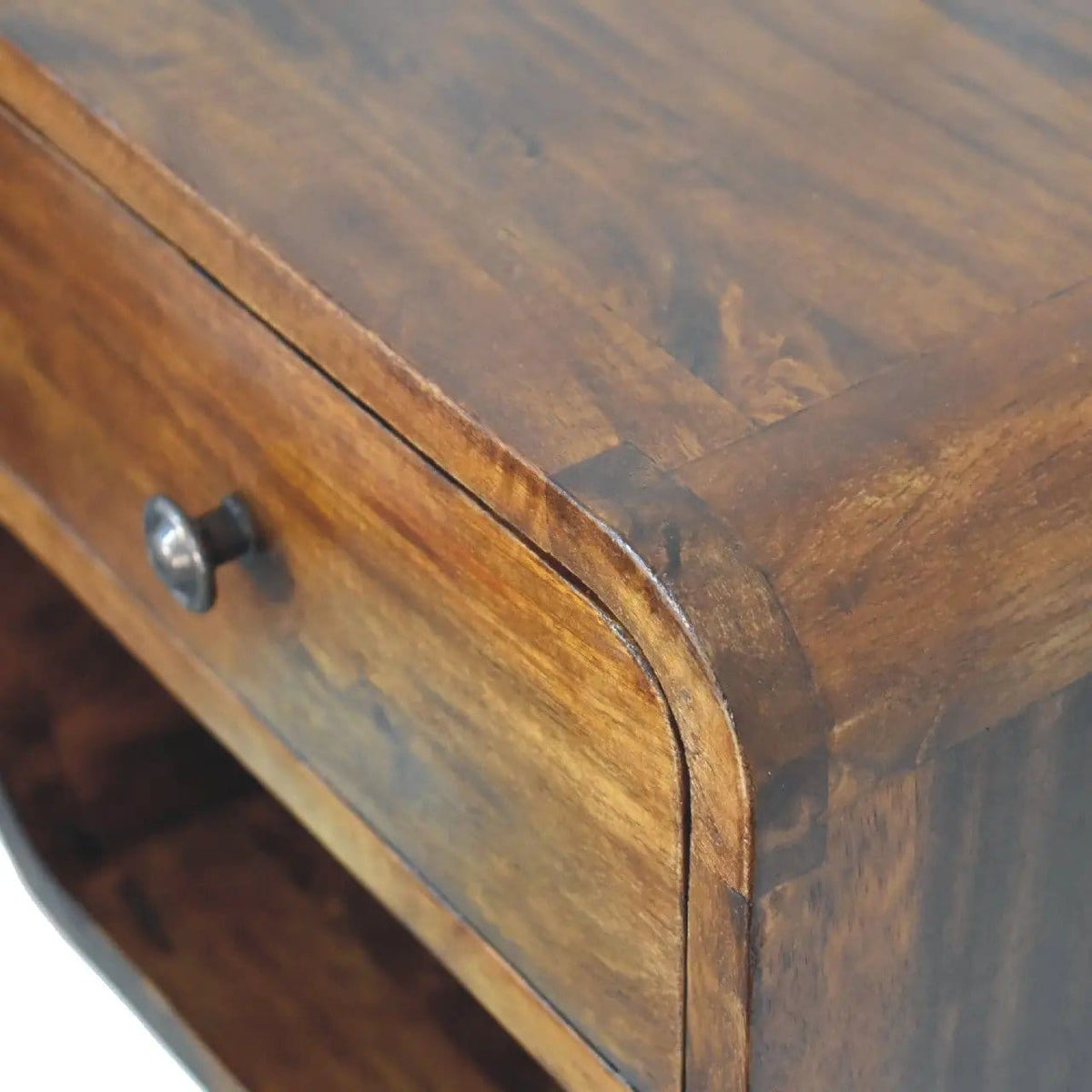 Curve Upper Slot Floating Nightstand | 6 Pieces | Bedroom Furniture | Bedroom