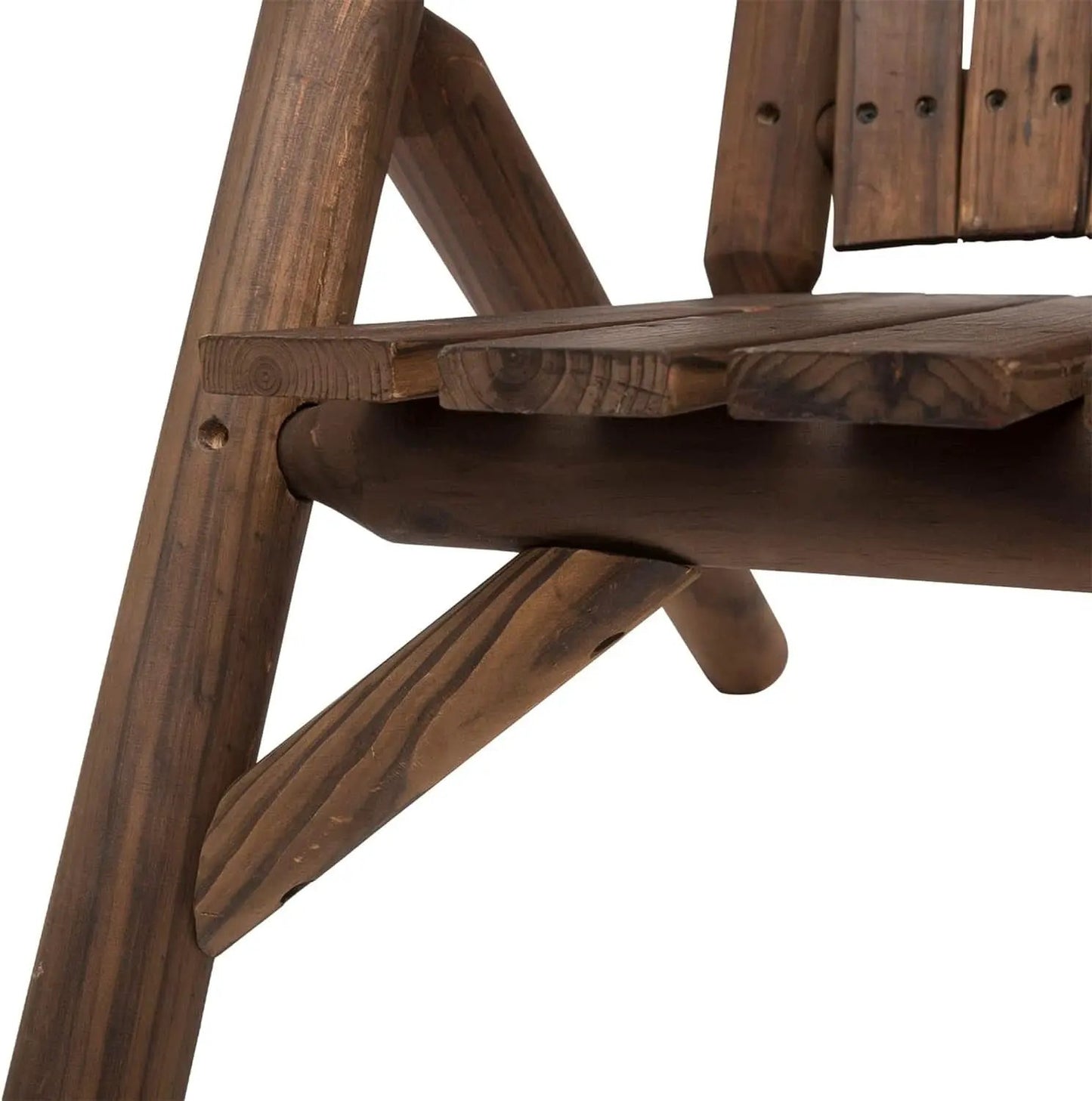 Two-Seat Wooden Adirondack Chair With Integrated Table from PriceLows™