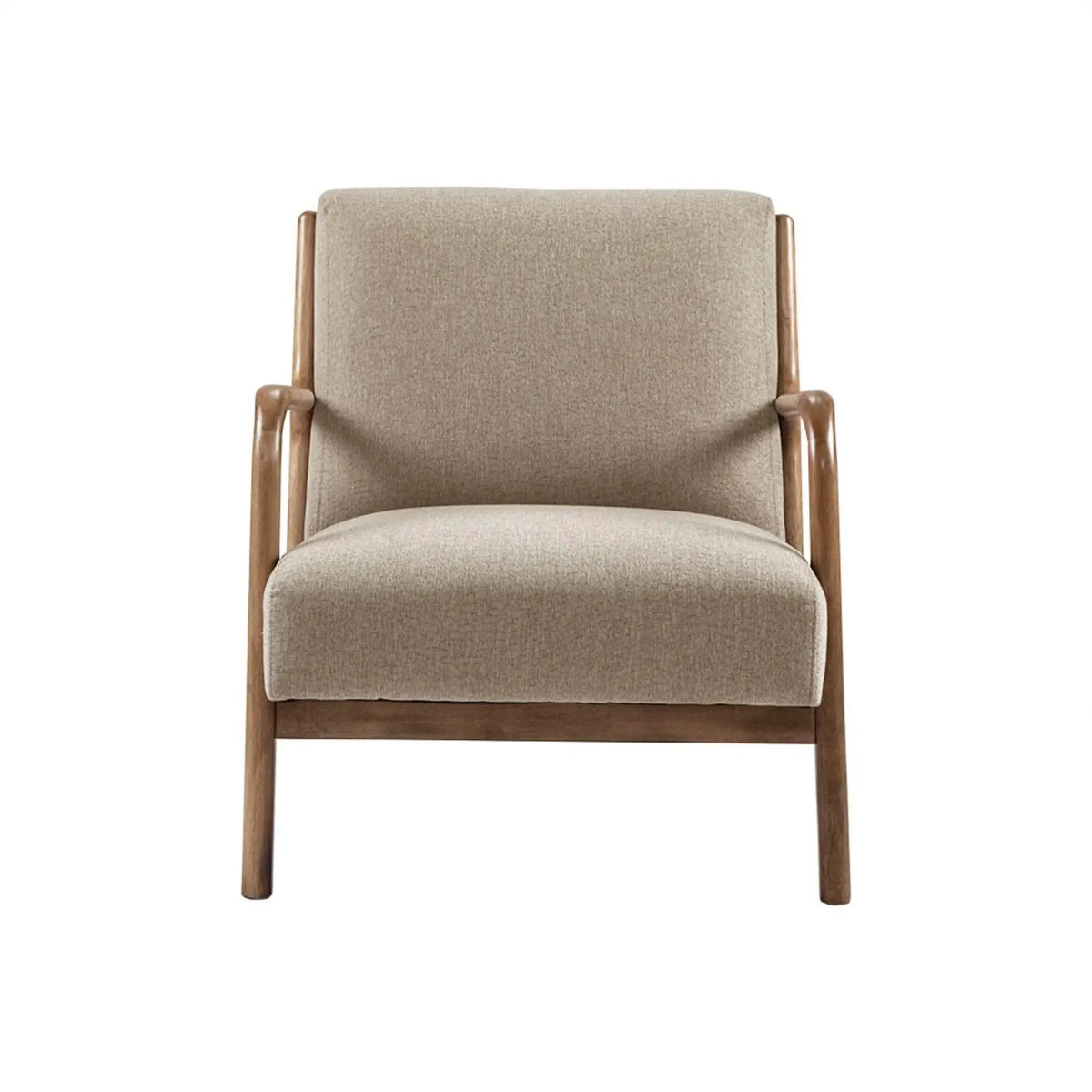 Mid Century Lounge Chair | Solid Wood Frame | High Density Foam | Elm Finish