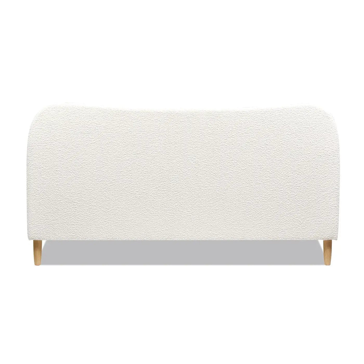 Roman Upholstered Platform Bed | Curved Headboard | Upholstered Rails | Eco-Friendly Construction