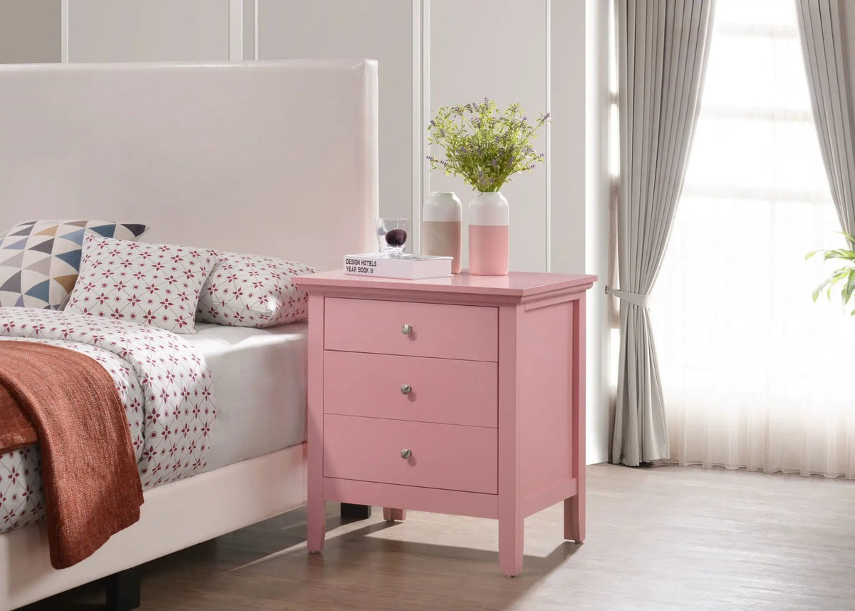 3 Drawer Nightstand | Real Wood Veneer | Dovetail Joints | Fully Assembled