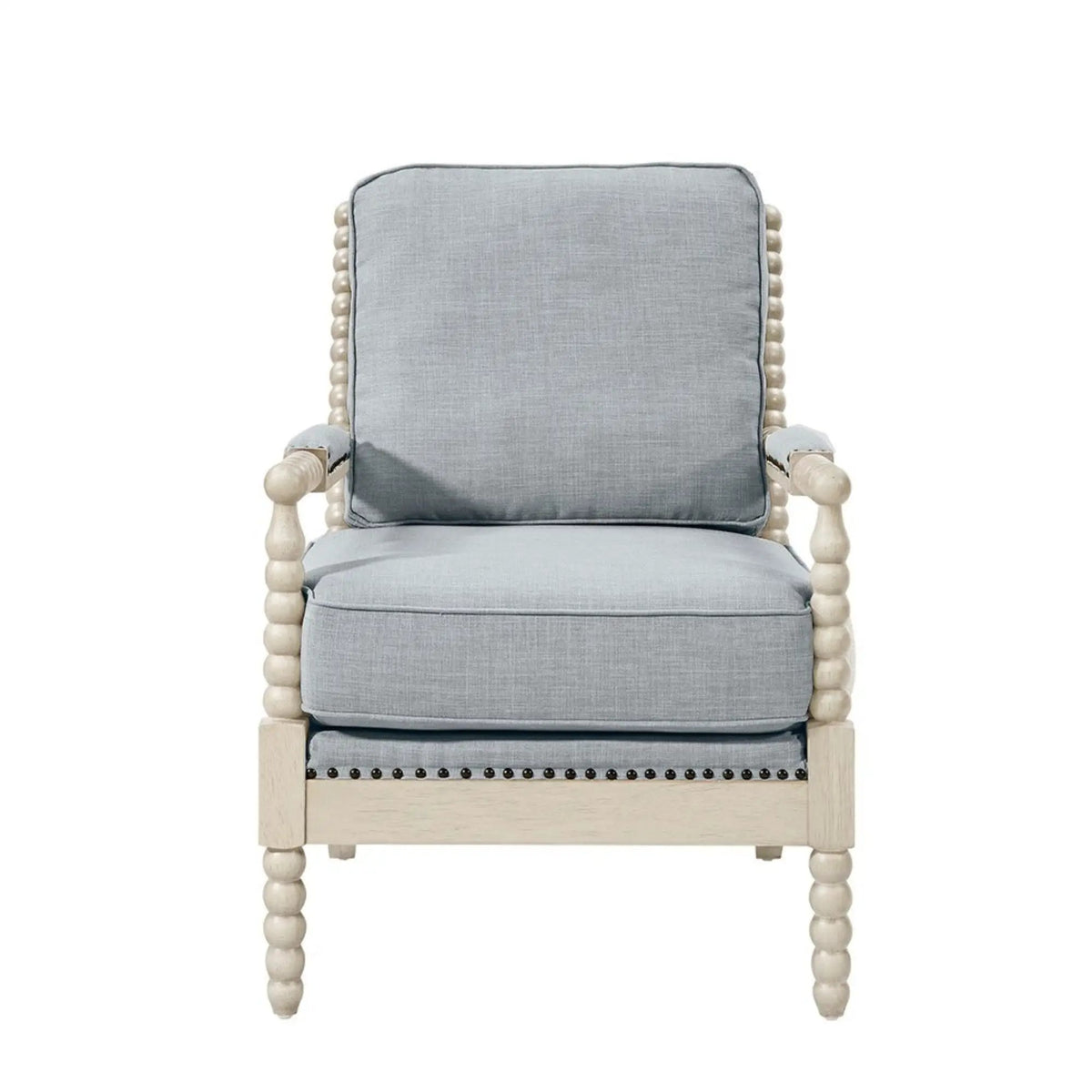 Madison Park Arm Chair | Open Back Spindle Design | Padded Armrests | Casual Style