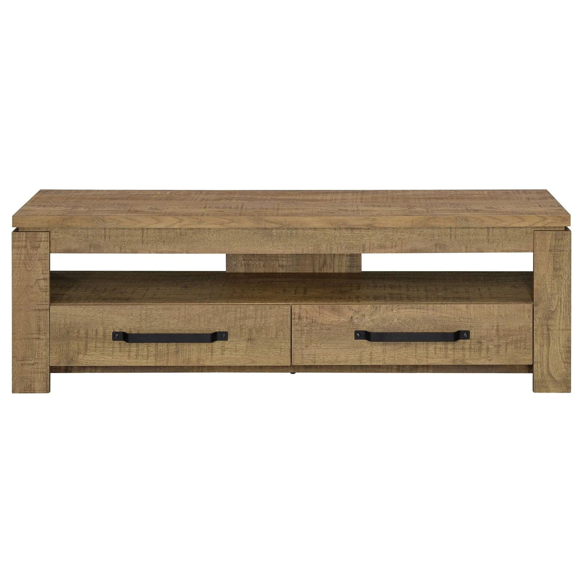 Elkton 2-drawer Engineered Wood 59-inch TV Stand Mango | 59 x 15.5 x 19.75 in | Engineered Wood | Living Room