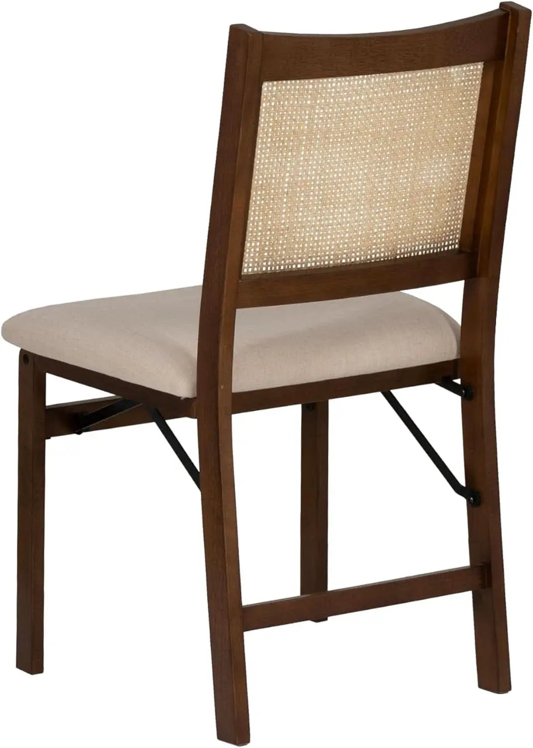 Kasi Brown Natural Rattan Cane Foldable Dining Side Chair from PriceLows™