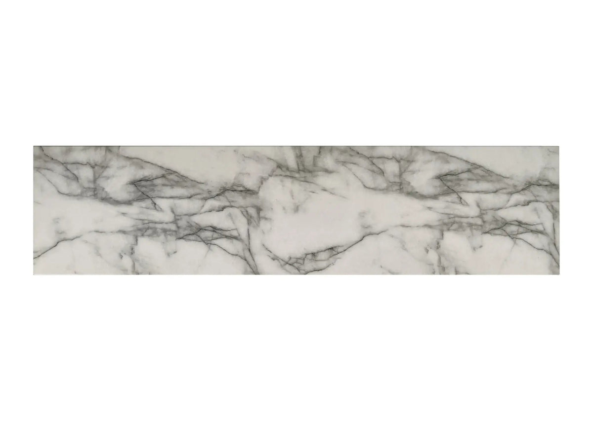 Matilda Cabinet Console Table | White Faux Marble Top | 63 Inch Width | Cabinet Storage