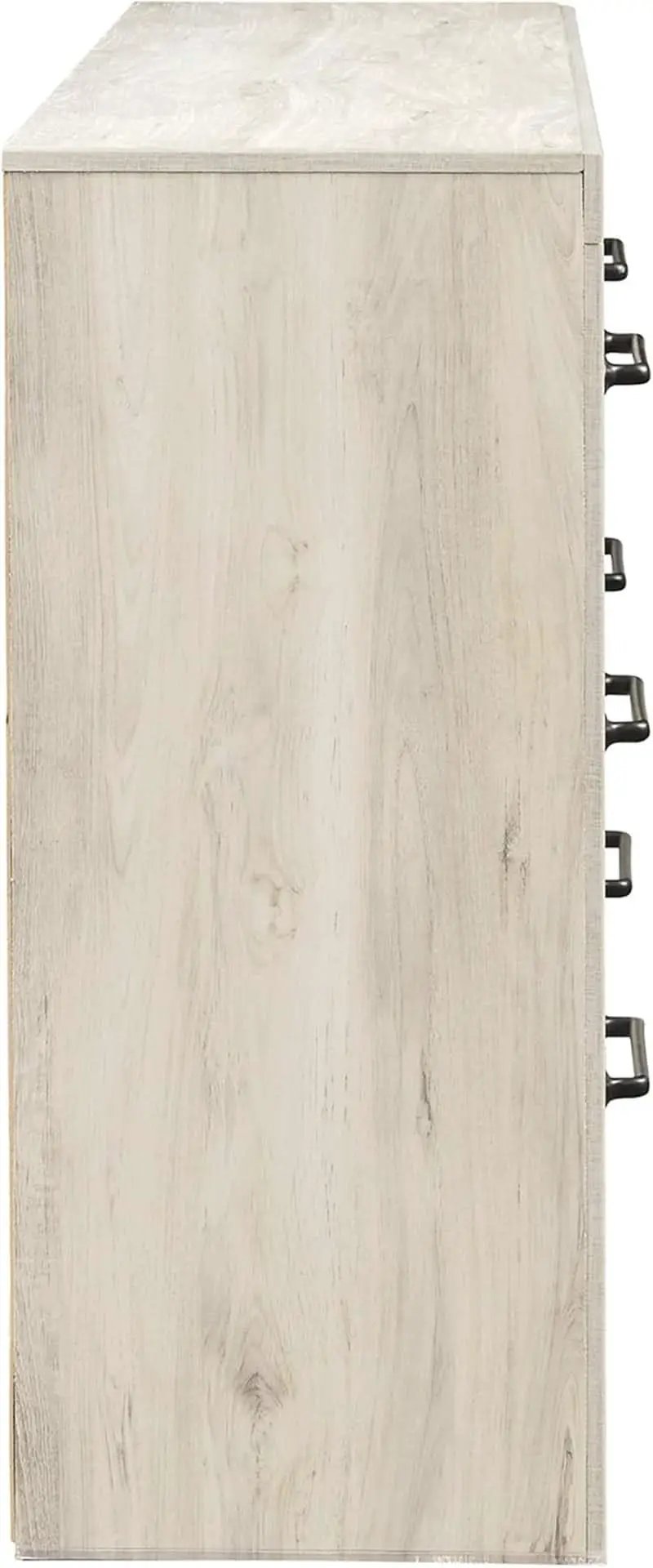 Cambeck Farmhouse Industrial 6 Drawer Dresser Whitewash from PriceLows™