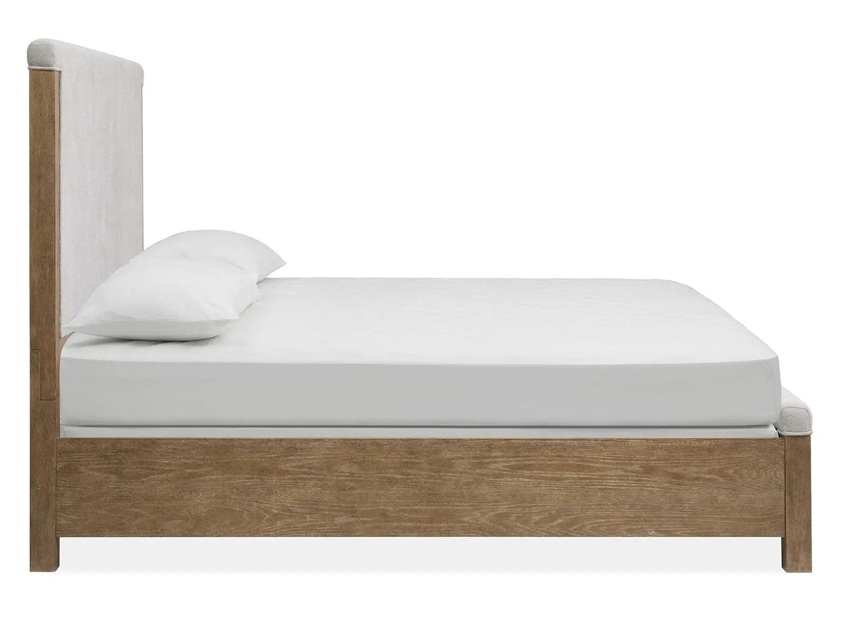 Plum Creek Upholstered Panel Bed | Seasonless Style | Tranquil Elegance | 88 Inch Length