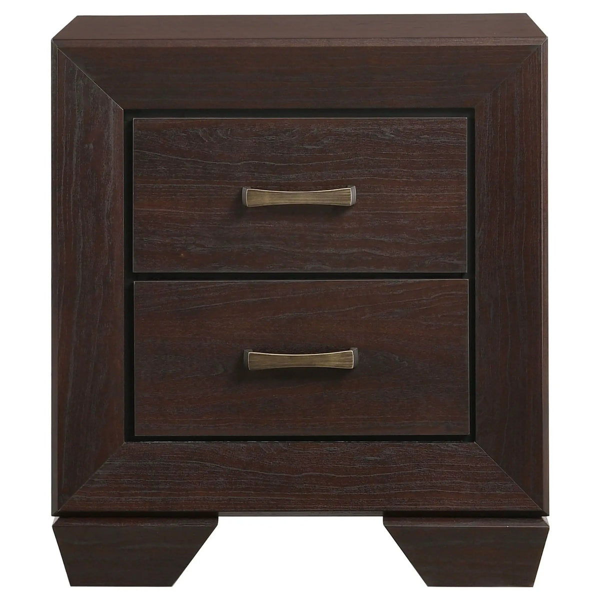 Kauffman 2-drawer Nightstand Dark Cocoa | 23.5 x 16.5 x 27 in | Wood | Bedroom