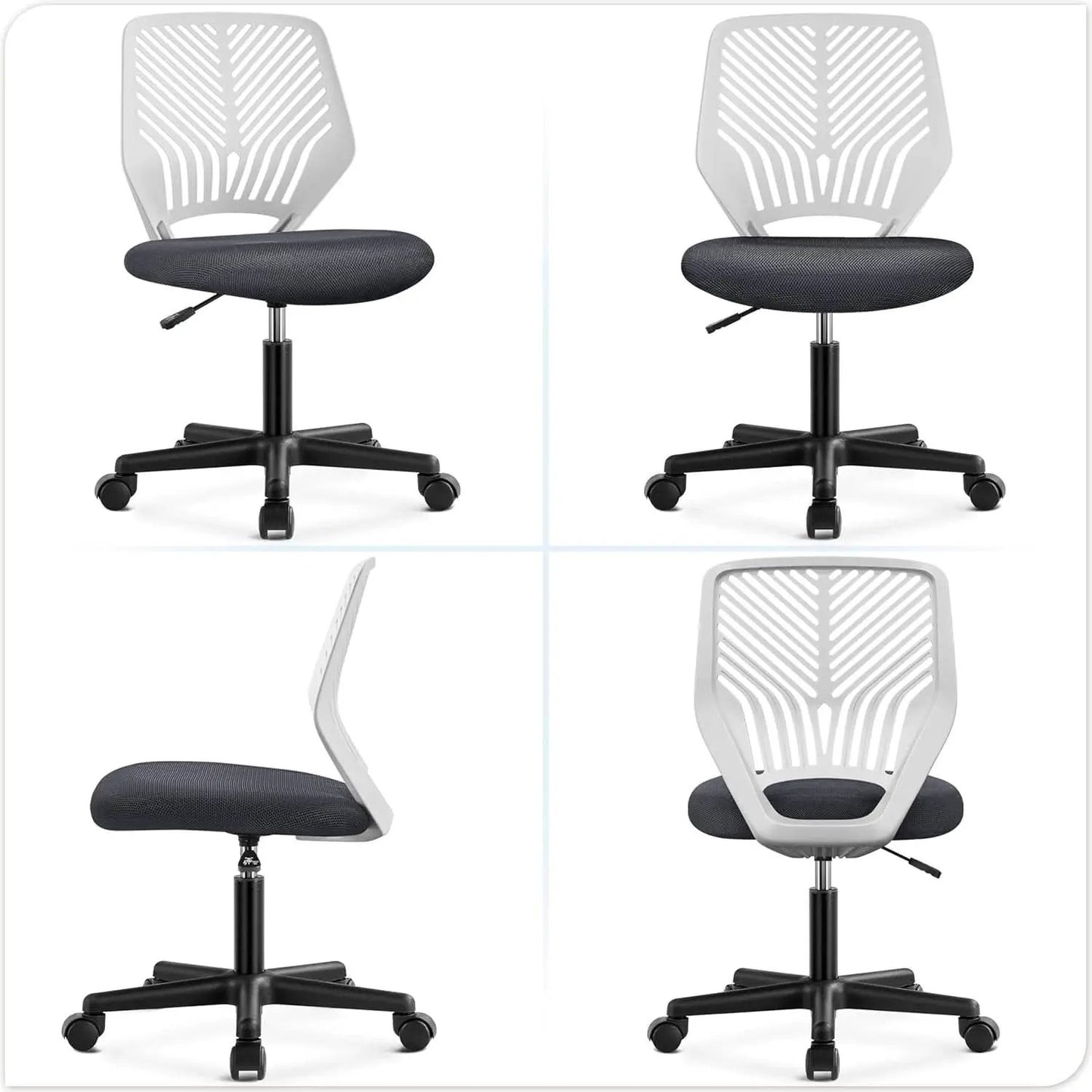 Dark Gray Ergonomic Adjustable Desk Chair Lumbar Support from PriceLows™