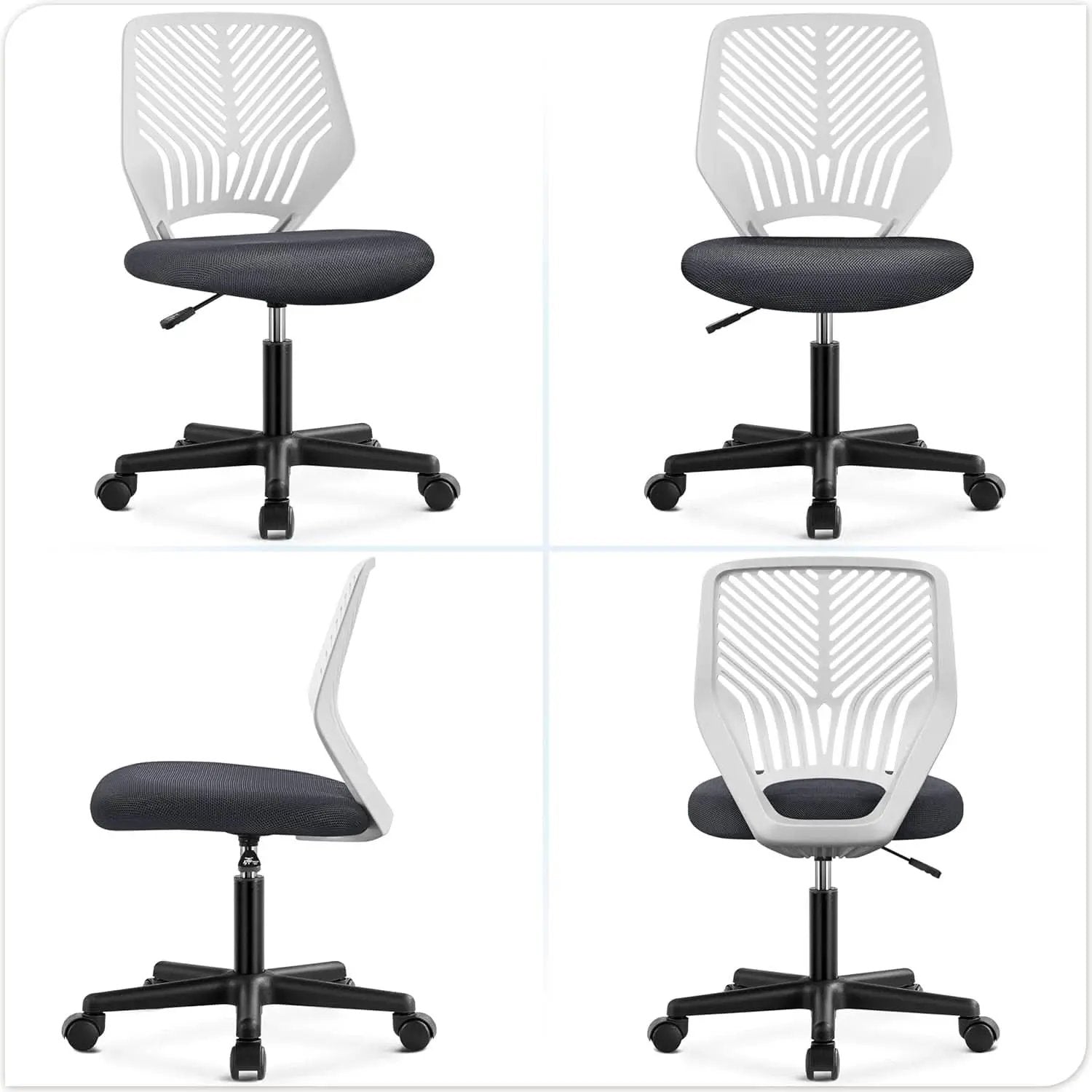 Dark Gray Ergonomic Adjustable Desk Chair Lumbar Support from PriceLows™