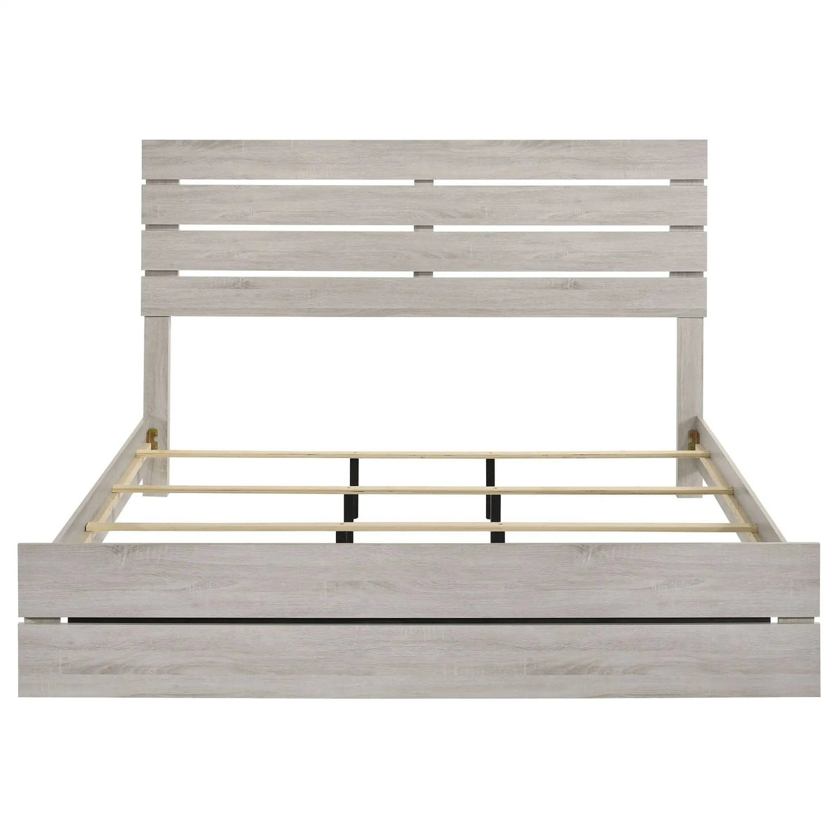 Brantford Wood Eastern King Panel Bed Coastal | 78.75 x 85.75 x 52.25 in | Engineered Wood & Veneer | White