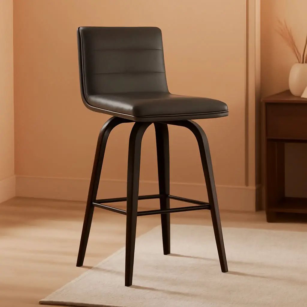 Vienna 30 Inch Bar Height Bar Stool Grey And Black from PriceLows™
