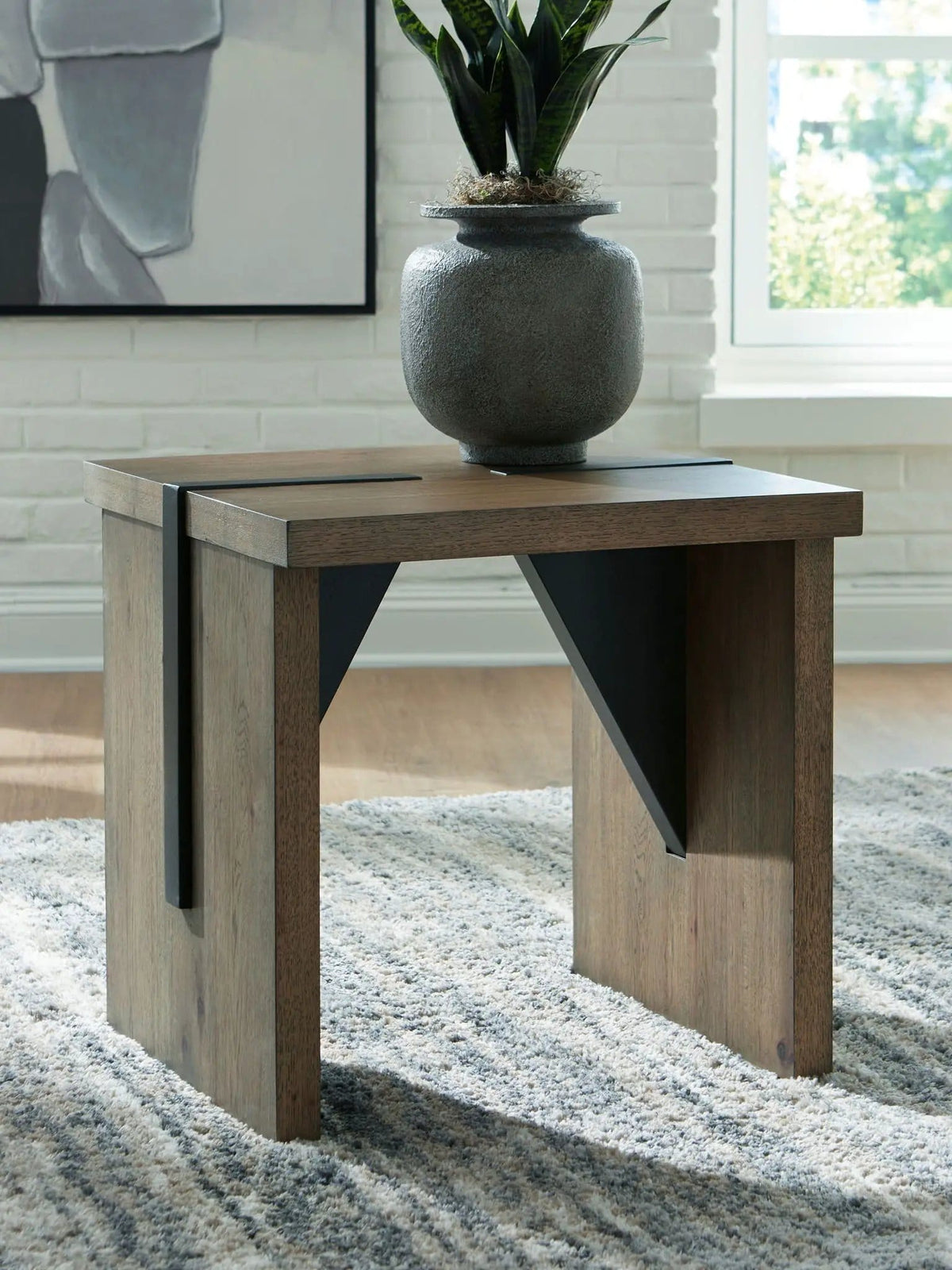 Kandinew Living Room Table | 2 Pieces | Oak Veneer | Home