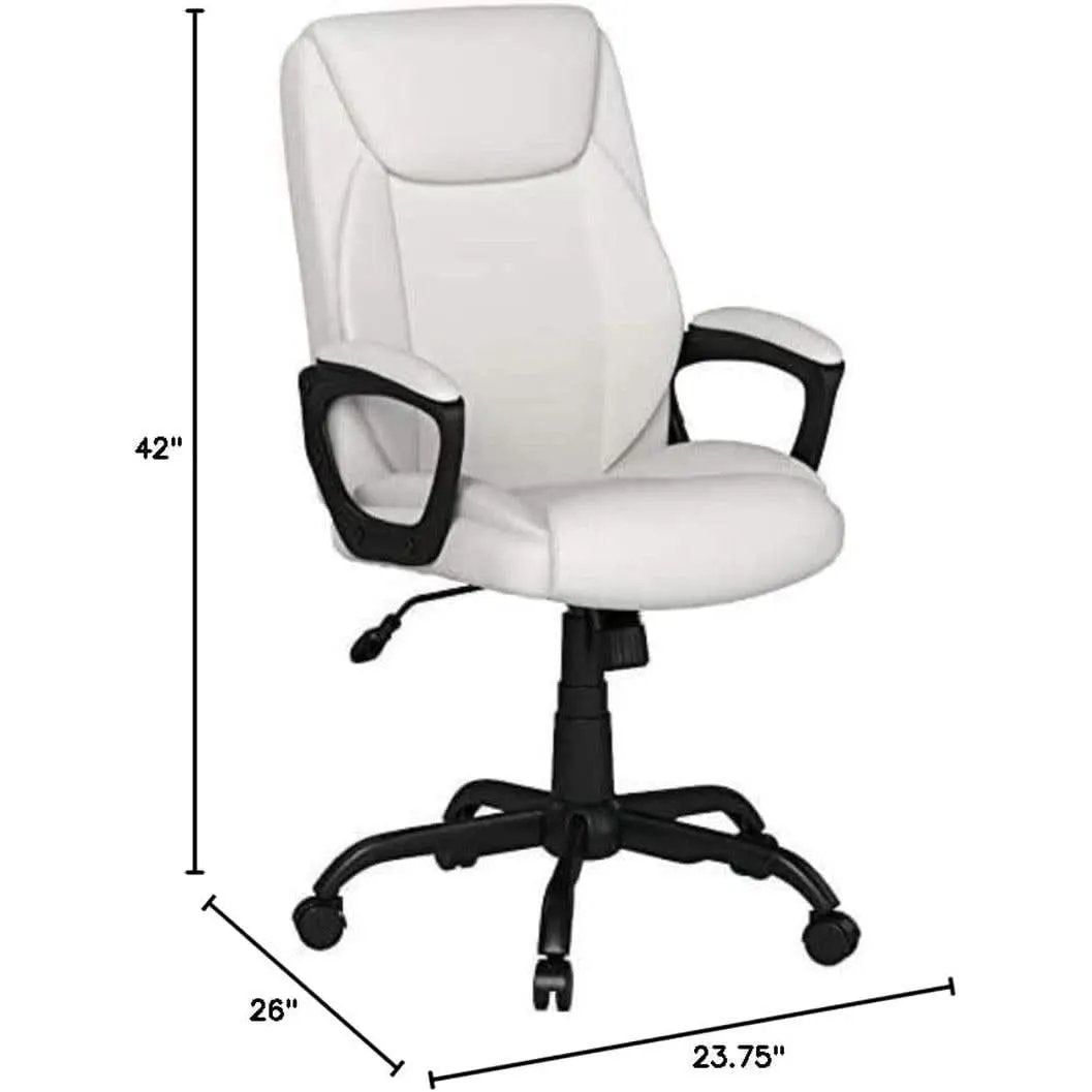 Cream Padded Office Chair Armrests Height Adjustable from PriceLows™