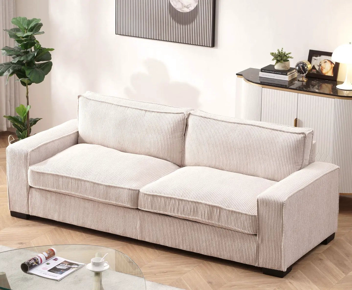 Luxe 3 Seater Sofa | Deep Seat Design | Ultra-Soft Upholstery | Sleek Modern Design