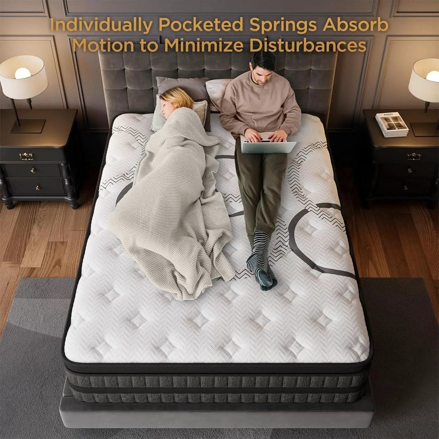 Queen 14Inch Hybrid Memory Foam Mattress UltraComfort from PriceLows™