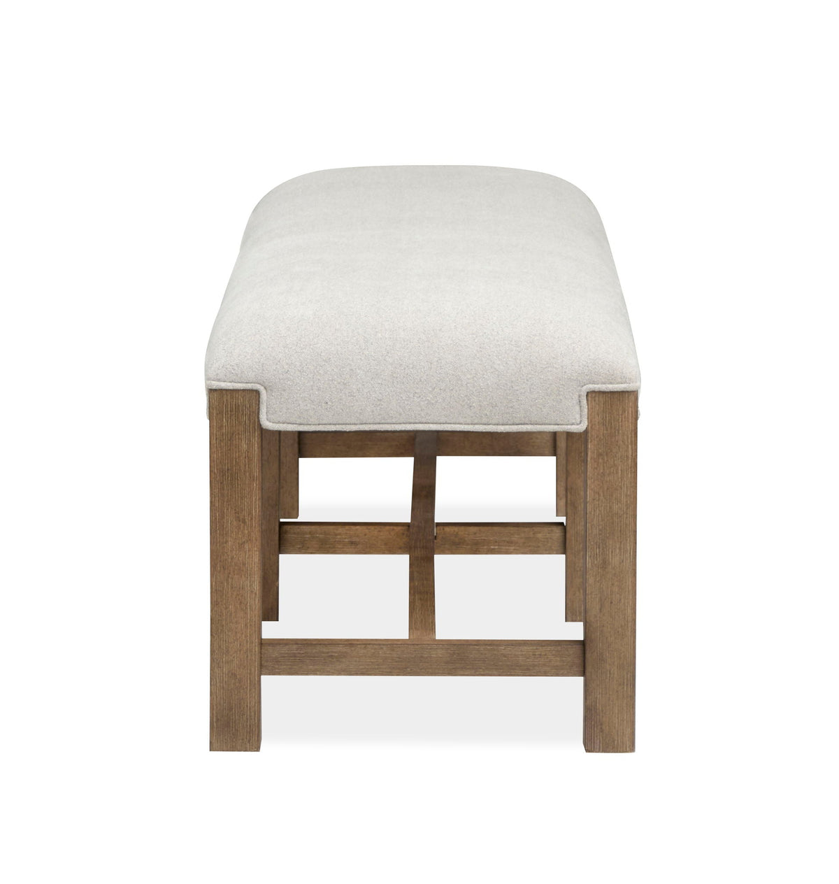 Plum Creek Bench | 2 Pieces | Oak Veneer & Fabric | Home