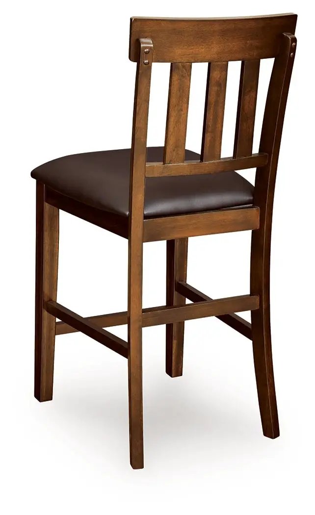 Upholstered Barstools | Faux Leather | 25 Inch Seat Height | Set Of 2
