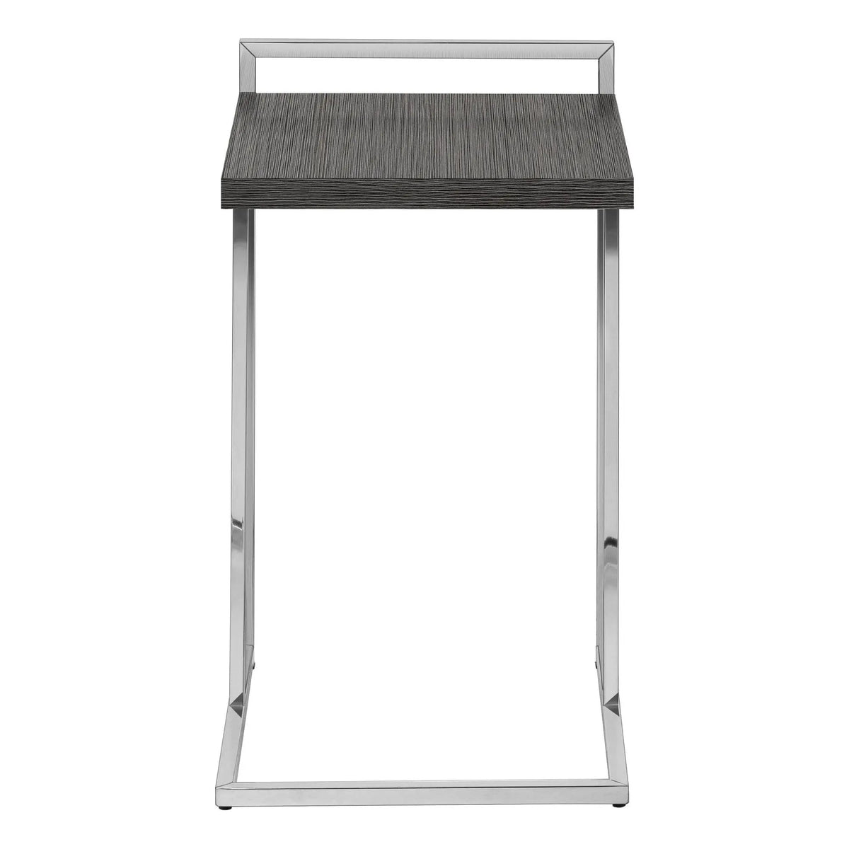 C-Shaped Accent Table | Sturdy Metal Base | Thick Rectangular Top | Portable And Lightweight