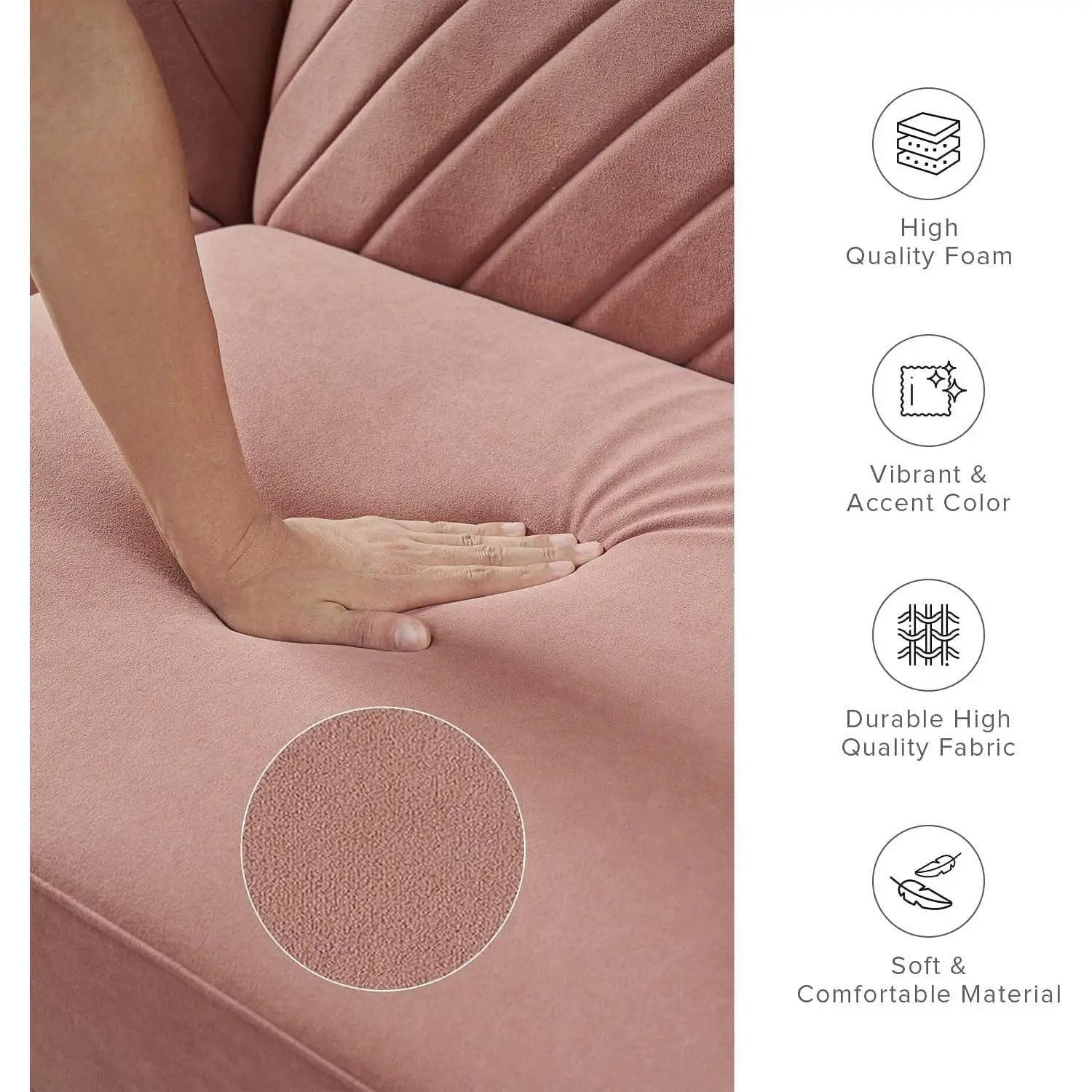 Chloe Futon Sofa Bed With Adjustable Back And Tapered Legs from PriceLows™