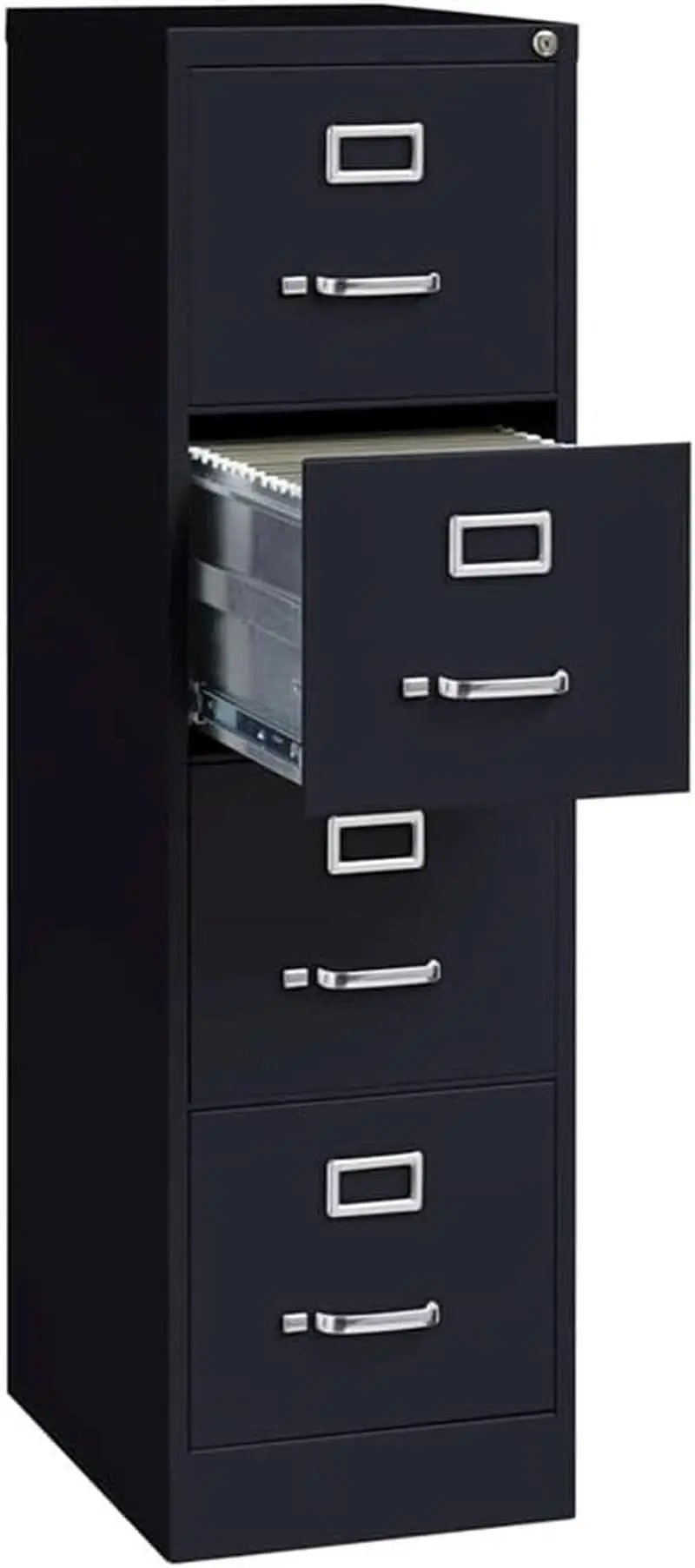 4 Drawer Vertical File Cabinet With Lock 22 Deep Black from PriceLows™