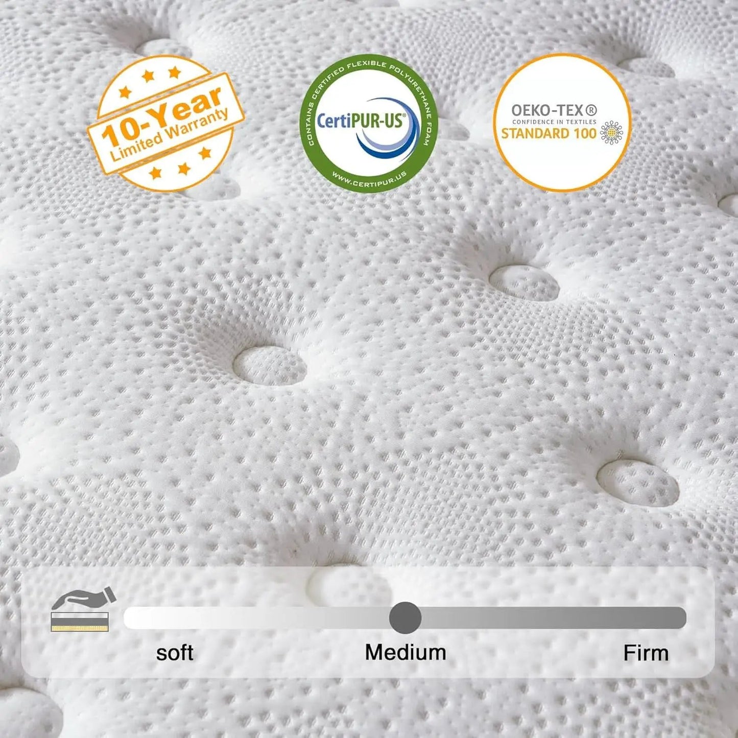 Queen Twelve Inch Hybrid Memory Foam Mattress Boxed Premium from PriceLows™