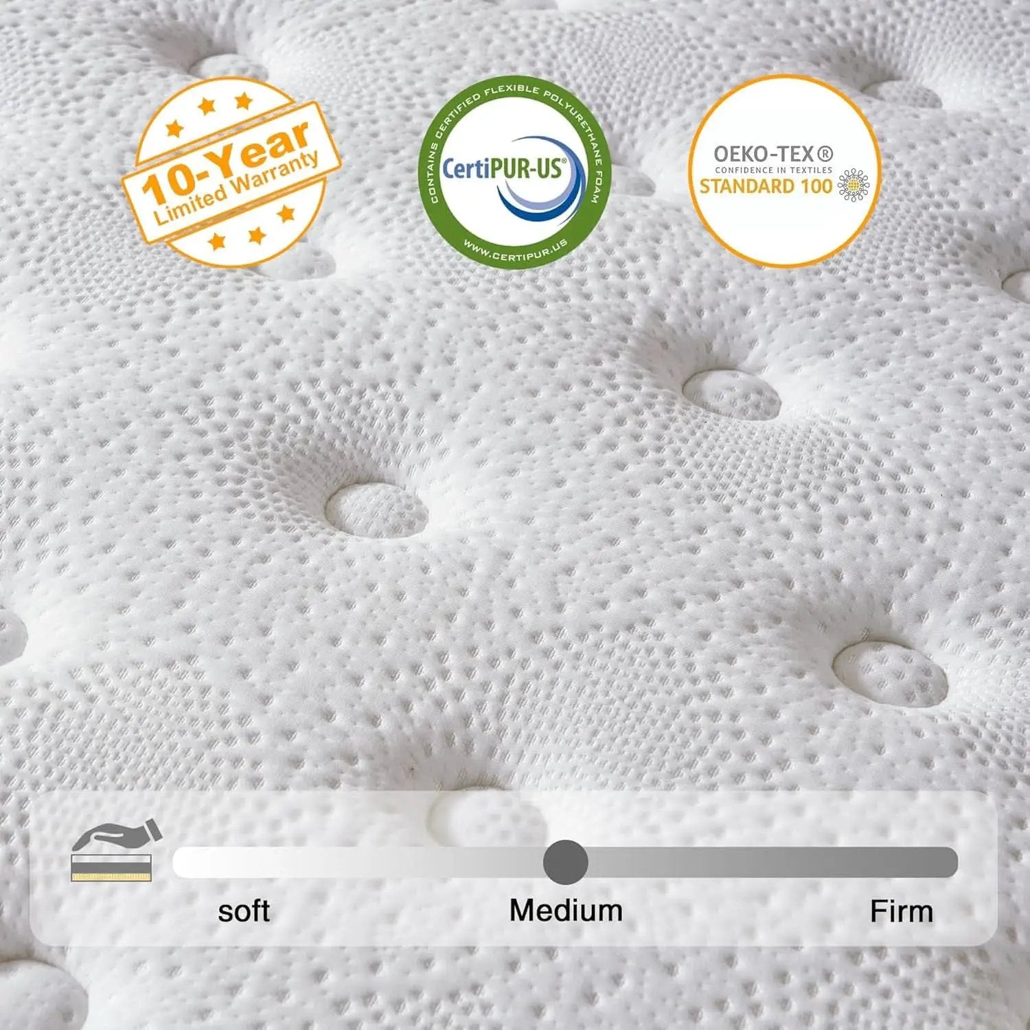 Queen Twelve Inch Hybrid Memory Foam Mattress Boxed Premium from PriceLows™