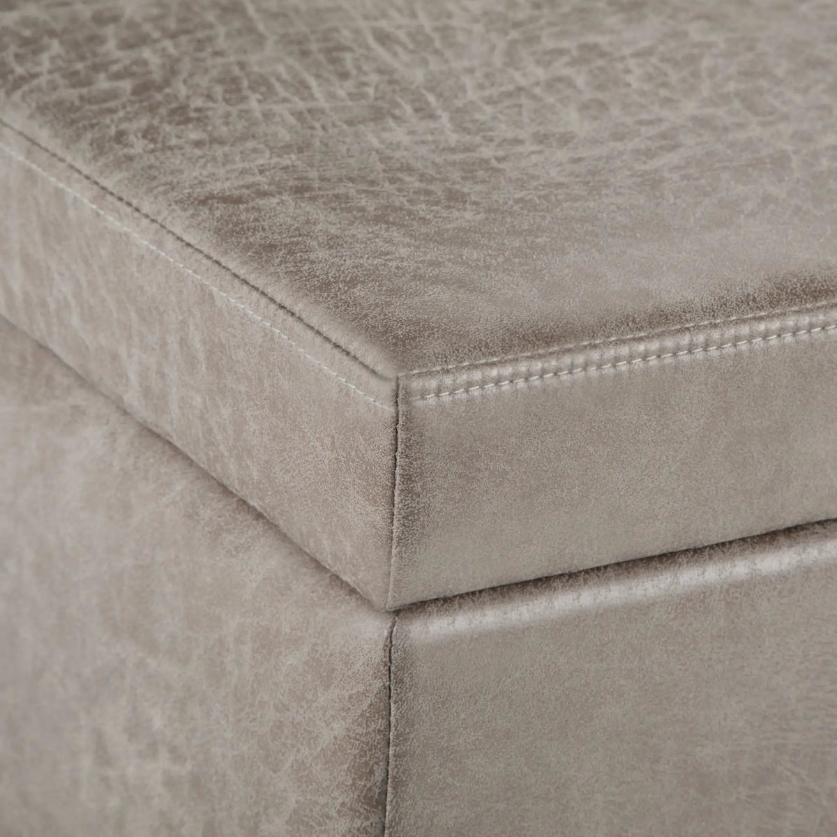 Storage Ottoman Bench | Solid Wood Frame | High Density Foam