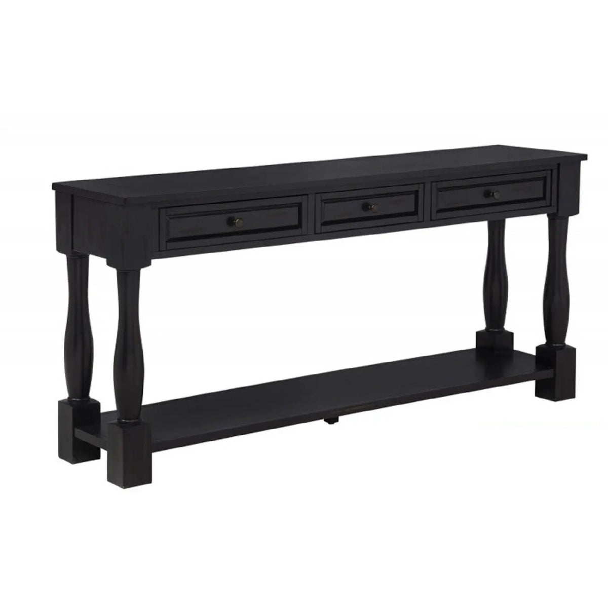 Console Table | Acacia Wood | 3 Drawers | Storage Shelf