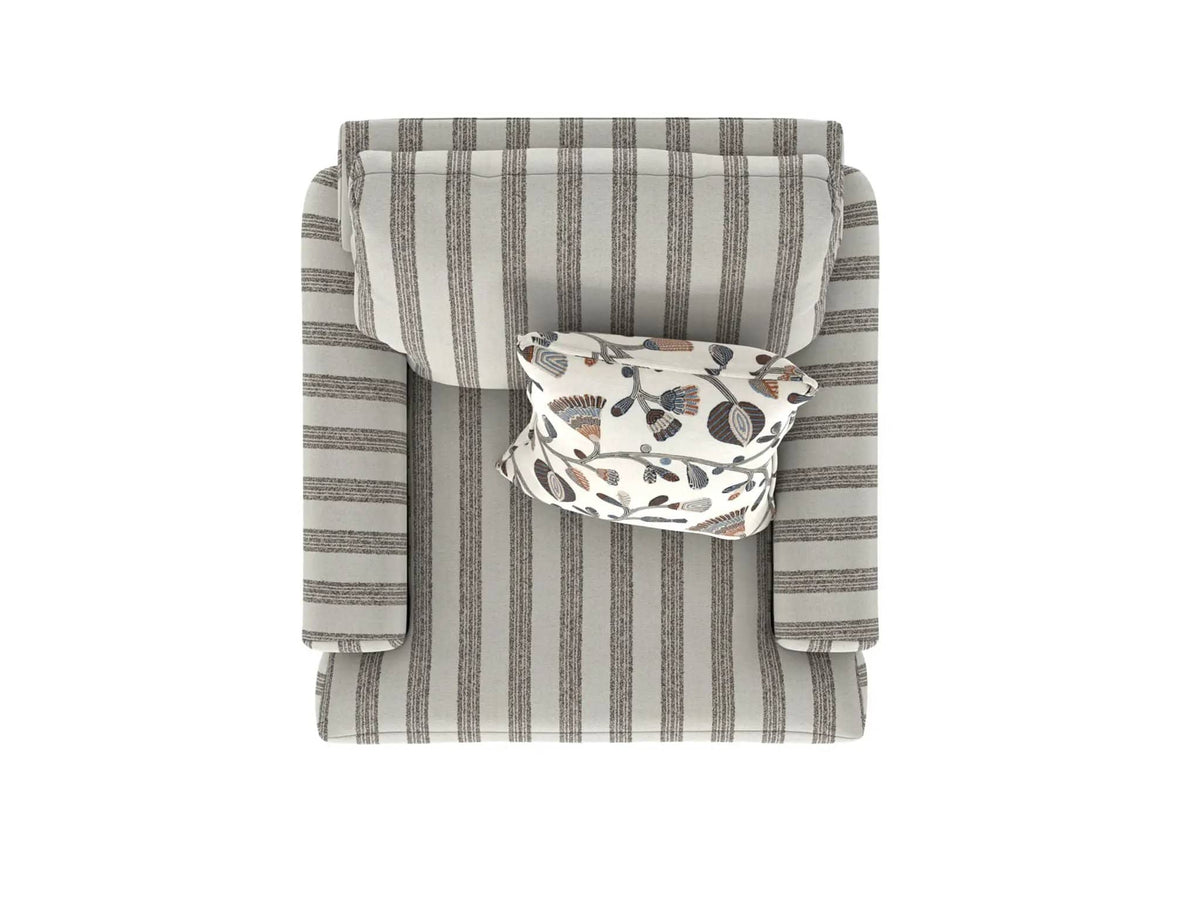 Marley Chair | 41 x 44 x 41 in | Polyester & Fabric | Mocha