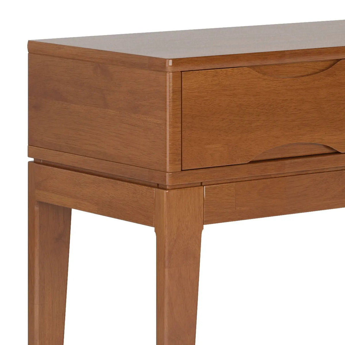 Harper Handcrafted Console Sofa Table | 54 Inch Width | Solid Rubberwood Hardwood | Metal Drawer Glides