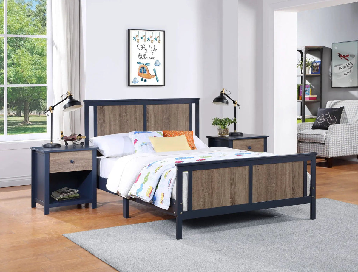 Connelly Twin Panel Bed | Split Panel Headboard | Reversible Back Panel | Traditional Heritage Design