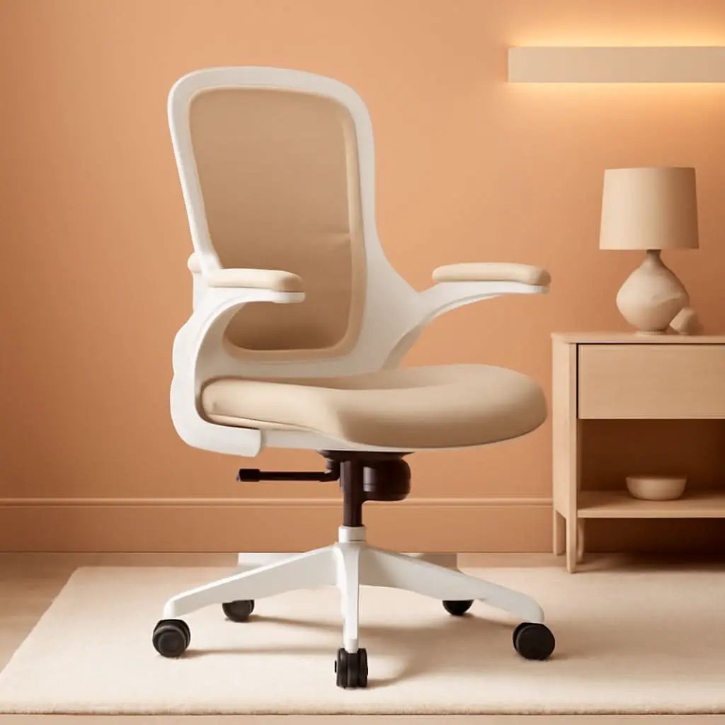 Ergonomic Office Chair With Mesh Back 330 Lb Capacity Beige from PriceLows™
