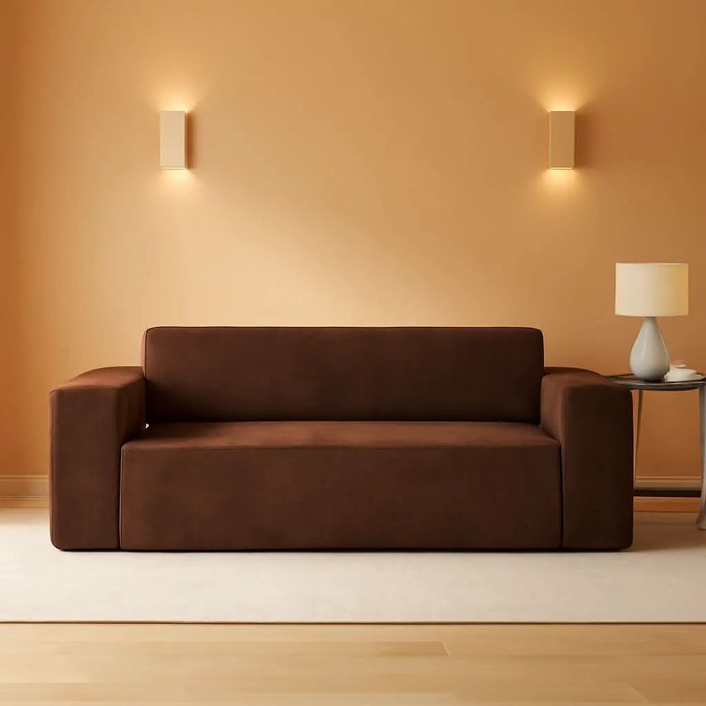 Sofa In A Box Memory Foam Brown Couch For Living Room from PriceLows™