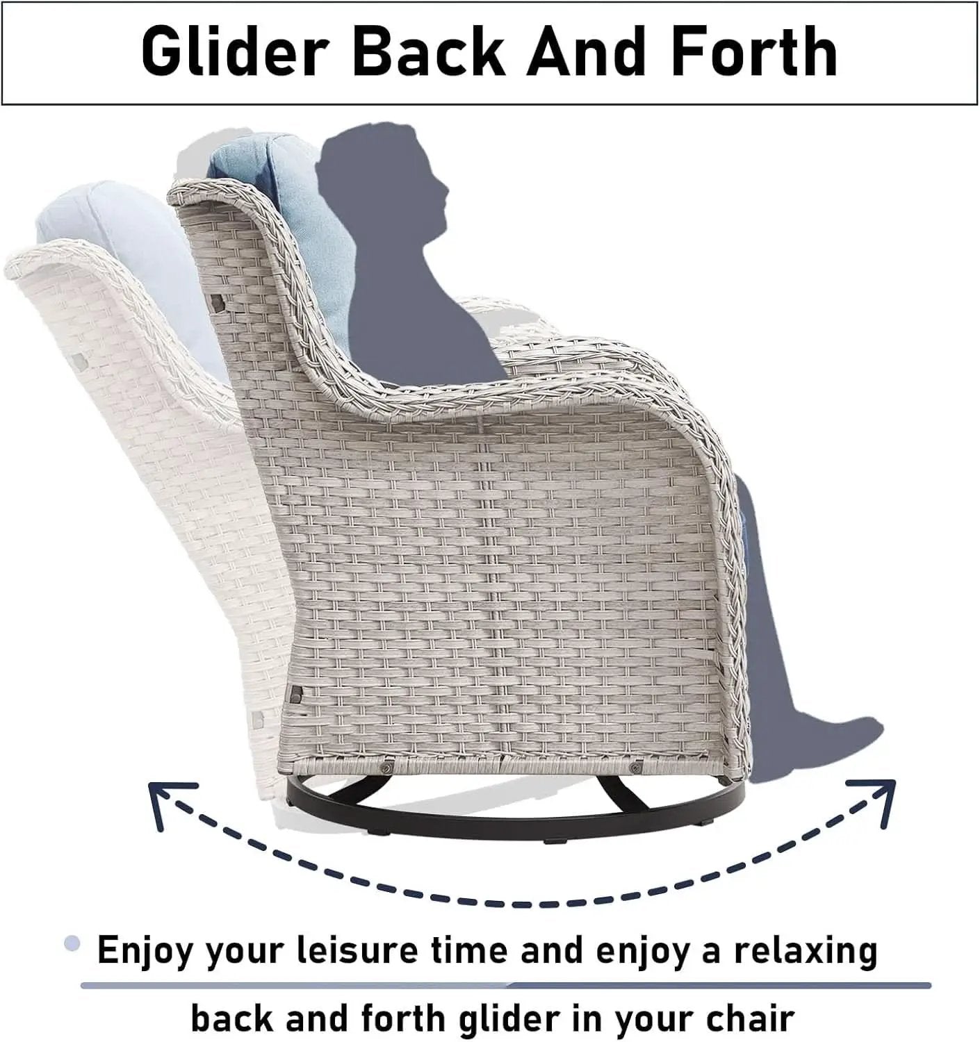 Comfortable 11 Piece Outdoor Furniture Set with Swivel Rockers from PriceLows™