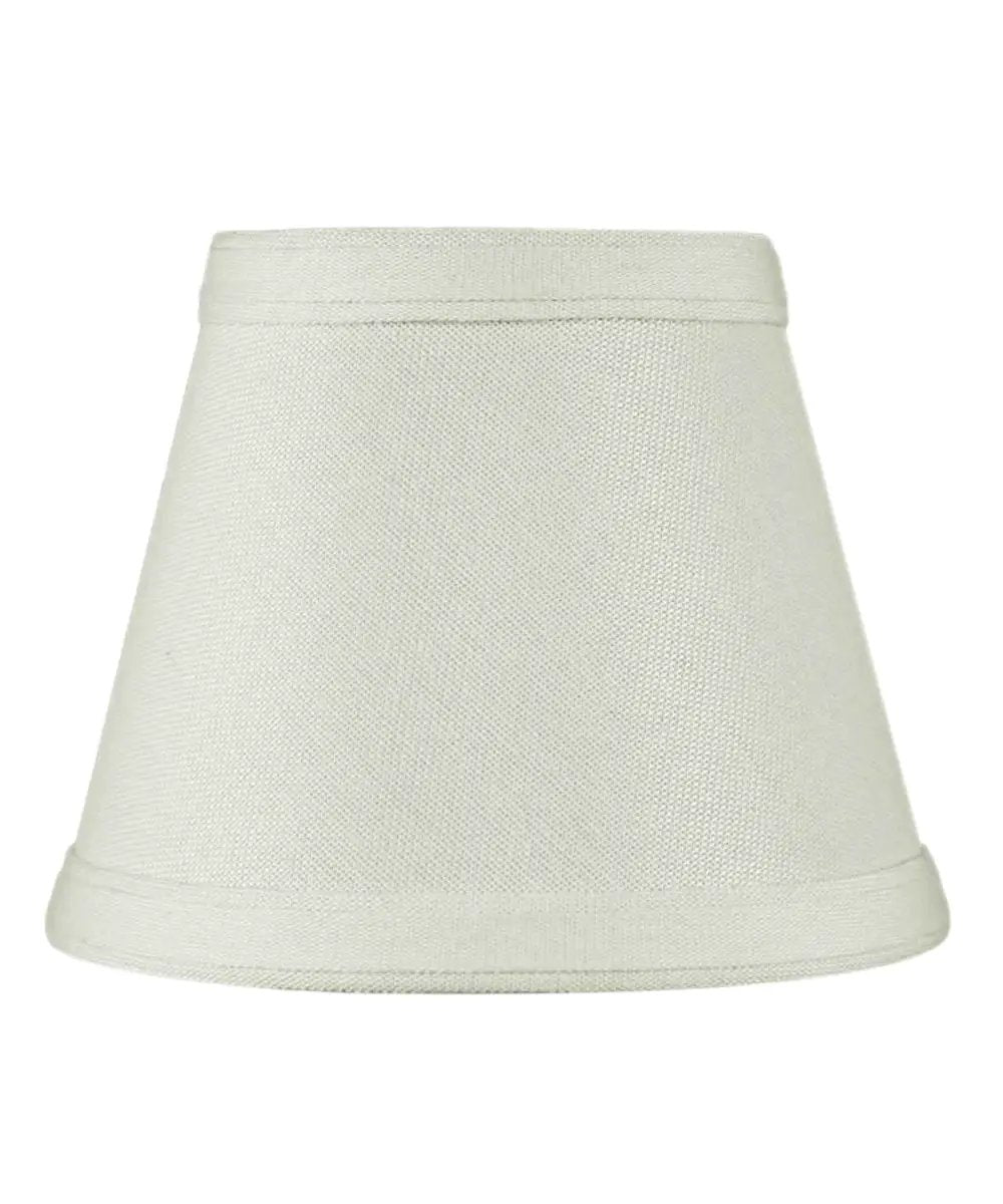 Clip On Candelabra Lamp Shades | 5X4 Inch | Oatmeal Linen | Set Of Six