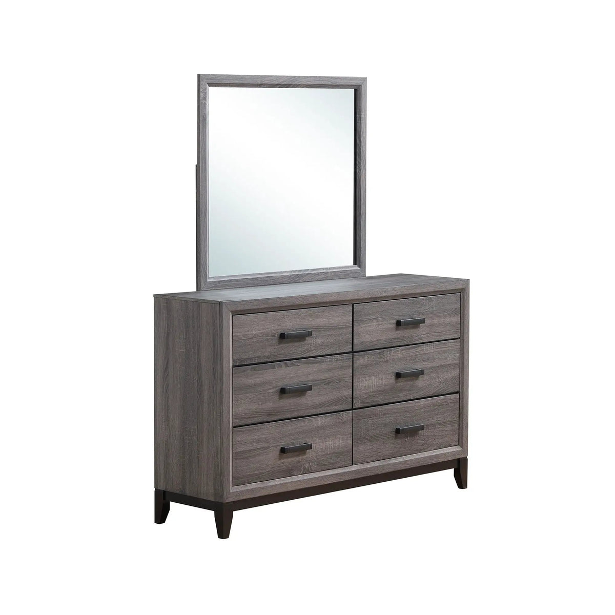 Mirage Dresser | Six Spacious Drawers | Sleek Finish | 58 Inch Width