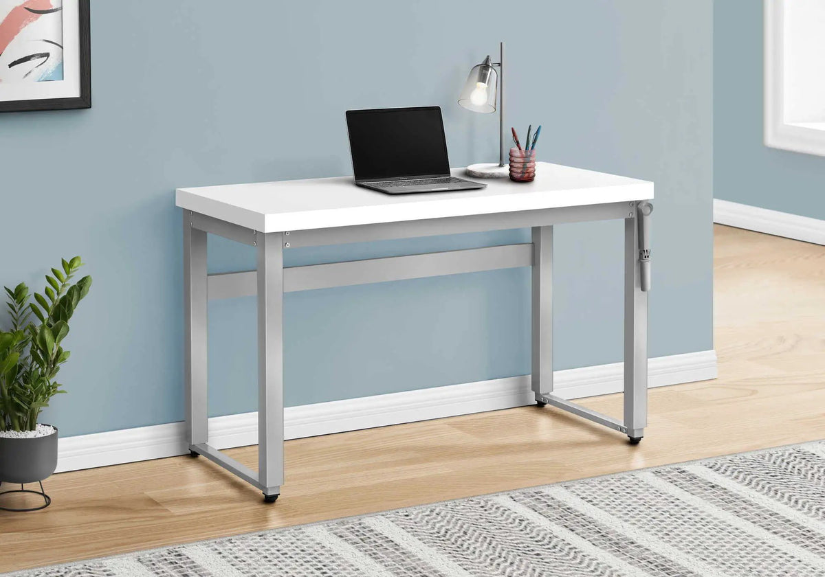 Adjustable Standing Computer Desk | 47.25 Inch Width | Thick Panel Tabletop | Laptop And Writing Use
