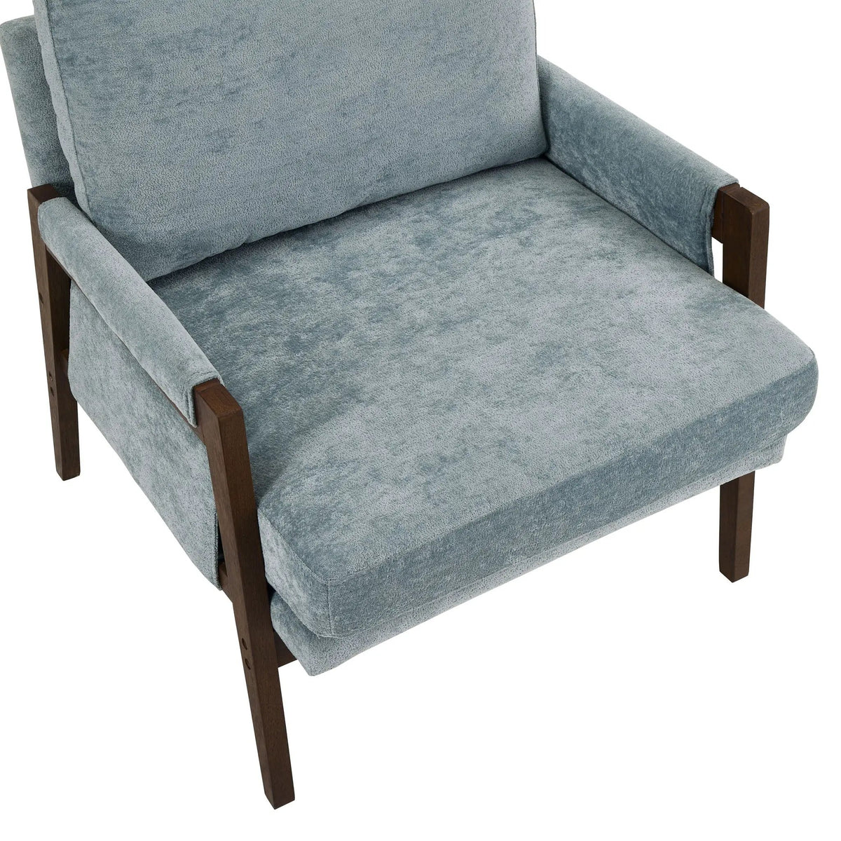 Kelly Mid-Century Velvet Armchair | Blue | Modern Accent Style | Durable Build