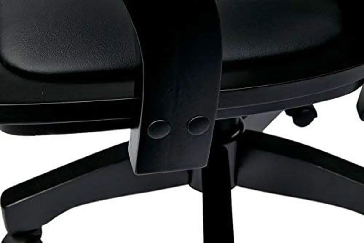 Deluxe Wood Banker Desk Chair Black Adjustable Height Tilt from PriceLows™