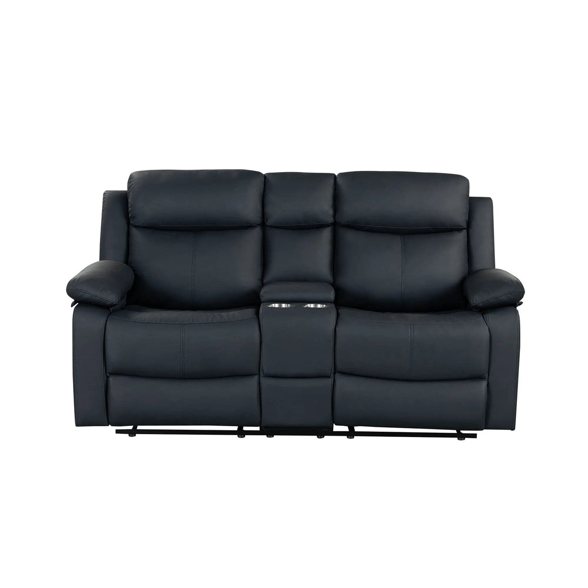 Blanche Reclining Set With LED Lights, Speaker Reclining Sofa & Loveseat | Reclining Sofa & Loveseat | Living Room Furniture | Living Room