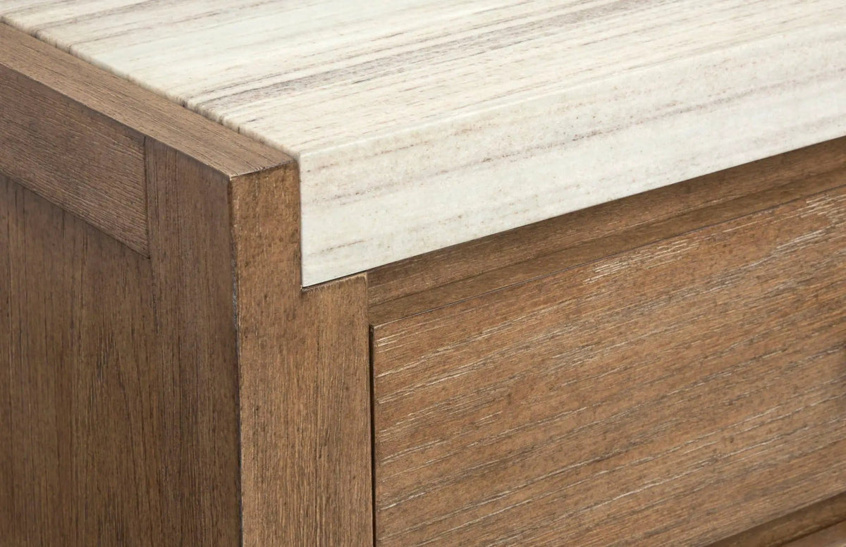Plum Creek Sideboard | 2 Pieces | Oak Veneer & Fabric | Dining Room