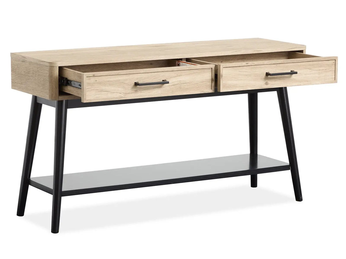 Fletcher Rectangular End Table | Driftwood Finish | Paper Veneer | Relaxed Modern Style