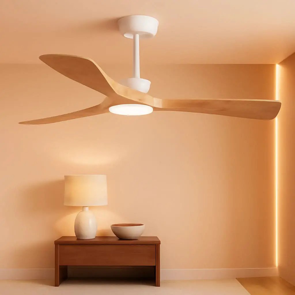 52 Inch Wood Ceiling Fan With Remote For Indoor Outdoor from PriceLows™