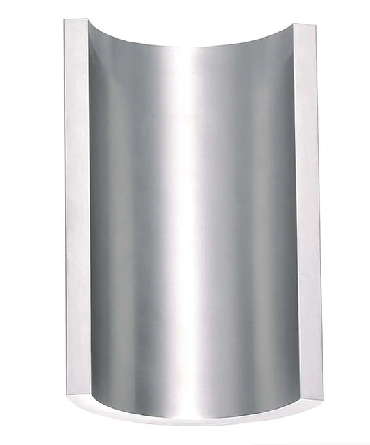 2-Light LED Outdoor Wall Sconce | 5-Inch Satin Aluminum | Indoor Outdoor Use